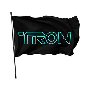 Bandera Tron Legacy, banderas de 3x5 pies, pancartas de poliéster 100D para interiores y exteriores, colores vivos de alta calidad con dos ojales de latón