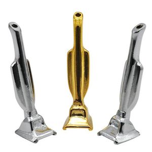 Trofeo Forma Aleación de zinc Pipa para fumar Tabaco portátil Mano Pipas para fumar a base de hierbas Accesorios Longitud de alta calidad 60 mm