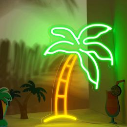 Tropical LED Neno Sign Neno USB aangedreven lichten Teken Wall Art For Kids Slaapkamer Verjaardagsfeestje Bar Decor Christmas Gifts For Kids
