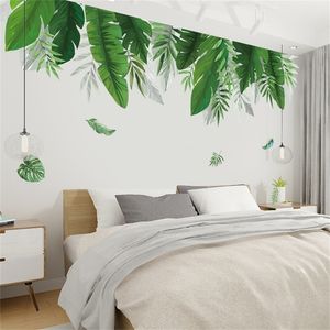 Tropische planten Bananenblad Wandstickers voor woonkamer slaapkamer achtergrond decor vinyl sticker home posters 220607