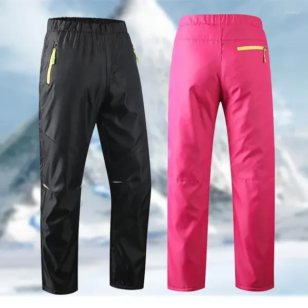 Pantalones 2023 Otoño Invierno cálido nieve niños pantalones al aire libre Polar ropa para niños niñas niños impermeable esquí a prueba de viento