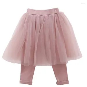 Broek 2023 Meisjes Baby Lagen Mesh Tutu Rokken Leggings Kindermode Mooie Broek Kleding