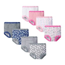 Pantalon 4pcs pantalon d'entraînement pour bébé en coton respirant 4 couches couches pour enfant en bas âge de tissu lavable nappies caricatures absorbants sous-vêtements