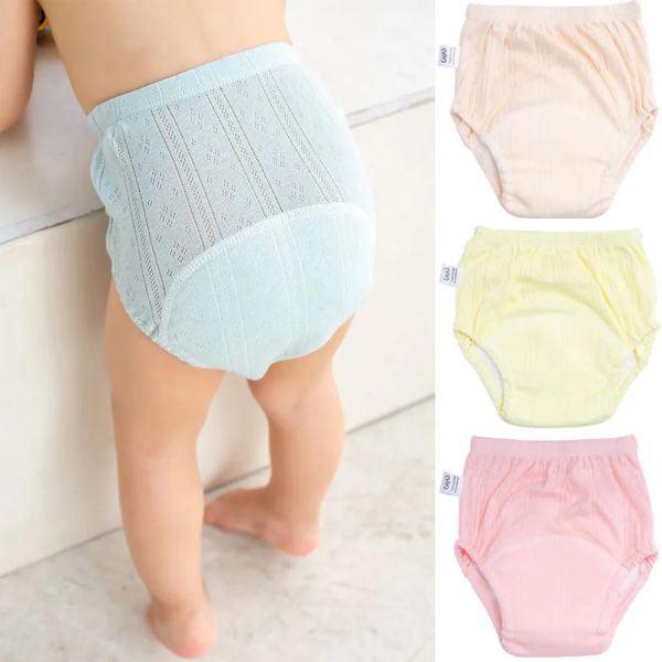 Pantalon 5pcs couches d'été pour bébé culotte de couches en tissu réutilisables Nappy Nappy Nappy Breathable Cotton Training Pantal