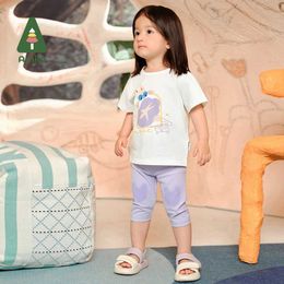 Pantalon Amila 2024 Été Nouveau bébé leggings Pantalons filles pleines de mouches à pois