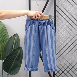 Pantalons en jean pour bébés garçons et filles, pantalons décontractés avec dessin animé pour enfants de 1 2 3 4 ans