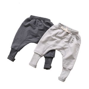 Pantalon bébé garçons pantalons pour printemps automne coton solide enfant en bas âge enfants noir gris enfants vêtements garçon Harem 230614