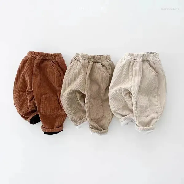 Pantalon bébé vêtements de style coréen pantalon en molleton de veille boucle