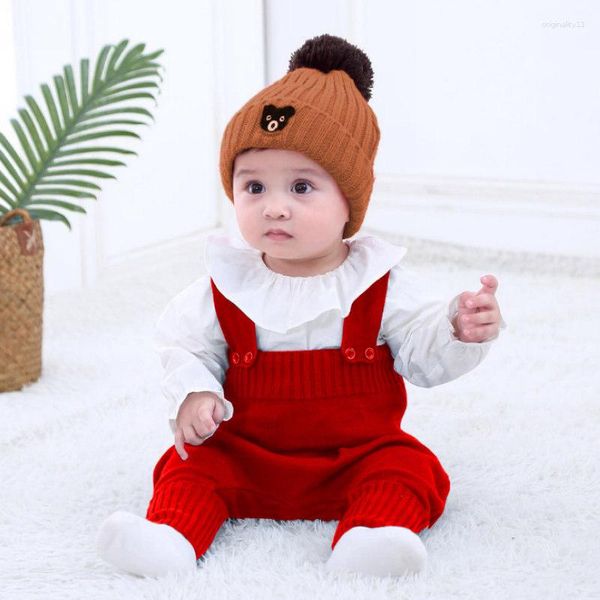 Pantalones Baby Spring Autumn Boys Birds Wool Clothing Pantalones de algodón puro tejido