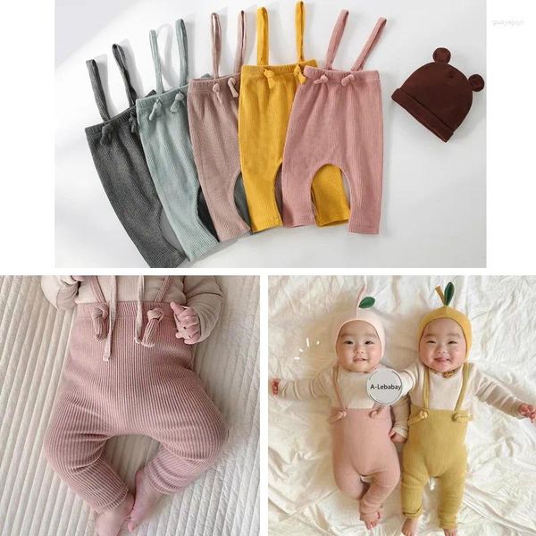 Pantalones bebé niño mochila pantalones para Otoño Invierno 2024 Pit Stripe niños y niñas