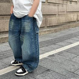 Pantalon Baoduo vêtements pour enfants garçons jean 2024 été enfants Style coréen pantalons droits de mode