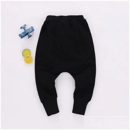 Pantalons Big Boys Harem Pantalons pour filles Casual Baggy Coton Solide Vêtements d'hiver pour enfants Belle soie mignonne 210308 Drop Livraison bébé Dhocf