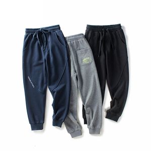 Broek Jongen Broek Lente Herfst Kids Splicing Sport Causale Badstof Katoen Voor Meisje 5 14 Jaar Kinderen Joggingbroek LM036 230704