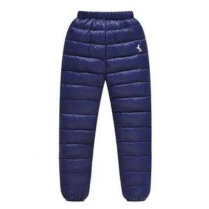 Broeken Jongens donswattenbroek kinderen streeppatroon Warme meisjesbroek kind winddicht waterdicht winter Lange dikke broek voor 1-12T 231204