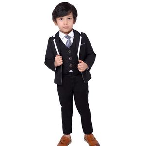 Pantalon garçons costumes de robe formelle ensemble en anglais bébé enfant piano performance party costumes kids blazer gest pant 3pcs vêtements ensembles de vêtements