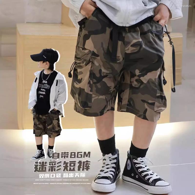 Trousers Boys' Shorts Summer Fashion Trend Children's 2024 Mid Size Kids Clothes Boys Pants