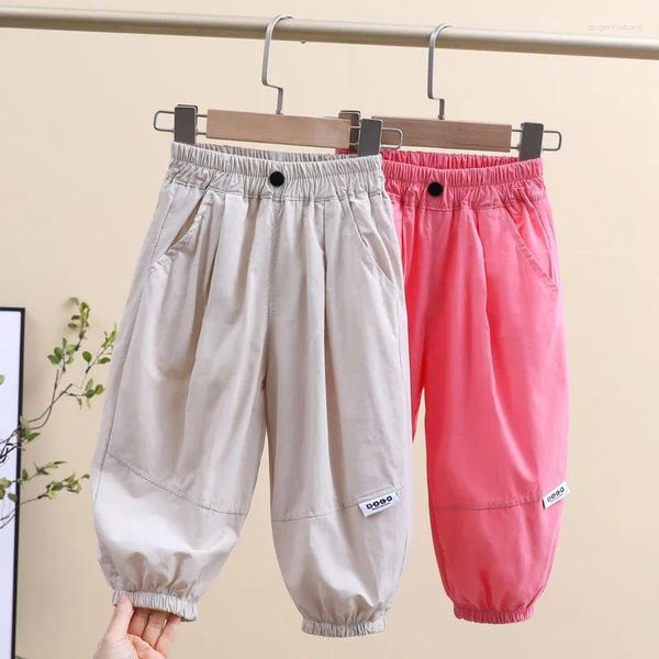 Pantalones informales para bebés, niños y niñas, pantalones de chándal finos de algodón para niños pequeños, ropa para niños adolescentes de 2 a 14 años