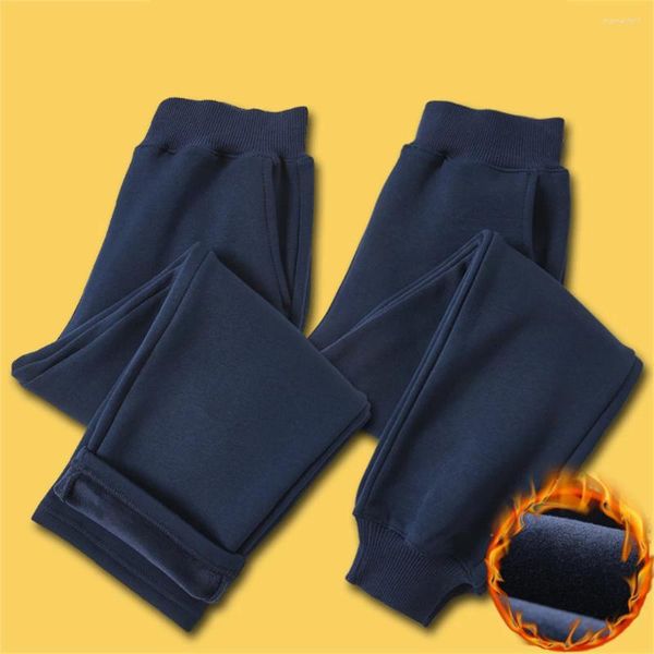 Pantalons de survêtement en cachemire pour enfants, pantalons de sport épais et décontractés pour garçons et filles, chauds et longs, pour adolescents de 4 à 14 ans, hiver