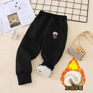 Broeken Kinderen Casual Broek Winter Dikke Warme Sport Lange Jongens Joggingbroek Baby Meisje Kinderen Peuters Losse 1-14 Jaar