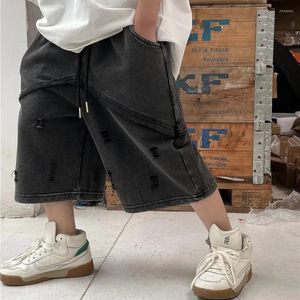 Pantalon pour enfants vêtements de couleur massif mode tous les shorts 2024 Personnalité d'été décontractée tricot de coton pur respirant