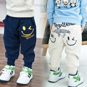 Pantalons enfants pantalons en coton garçons filles décontracté 2 couleurs enfants sport Harem