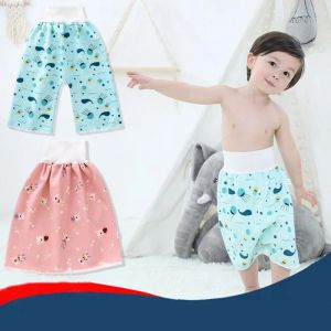 Pantalon enfants jupe couches pantalon d'entraînement bébé couches en tissu étanche fuites non étanchées lits de couchage de couchage