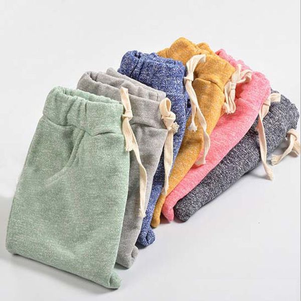 Pantalons enfants sarouel coton solide printemps automne enfant en bas âge enfants vêtements pour bébé fille garçon 230906