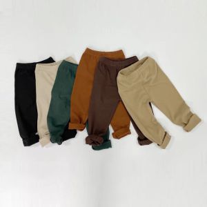 Pantalones para niños Leggings Solid Otoño Invierno 2022 Niños nuevos Pantalones largos para niños Pantalones Baberos Baberos Envío gratis Droppision