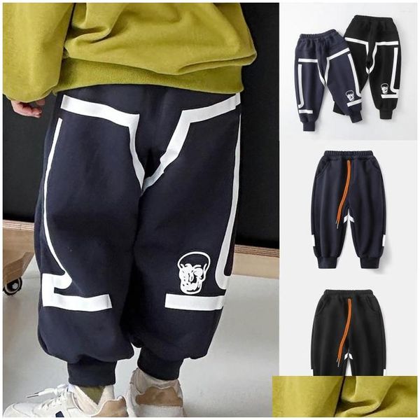 Pantalons de survêtement pour enfants Automne Hiver Enfants Loisirs Ceinture Pantalon Lâche Sports Fitness Garçons Drop Livraison Bébé Vêtements De Maternité Dhefn