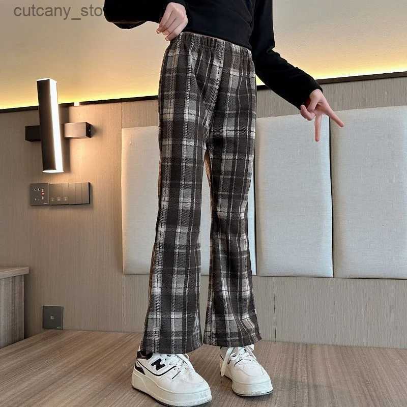 Trousers Girls Pants Long Trousers Cotton 2024 Cool Spring Autumn Teenagers Babys Kids Pants OutdoorTeenagers Childrens Clothing L46