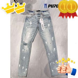 Pantalon de qualité haut de gamme pour hommes en denim jean pourpre concepteur jean hommes streetwear streetwear pantalon de survêtement décontracté.
