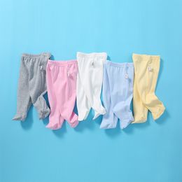 Pantalons de haute qualité 0-12M Pantalons en coton pour nouveau-nés Filles Garçons Vêtements Pantalons pour bébés 20220907 E3