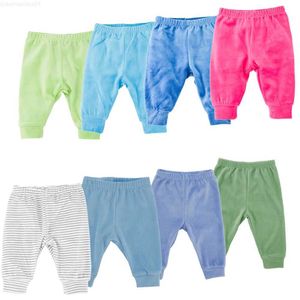 Pantalon honeyzone pantalon bébé 3-12 mois garçons et filles nouveau-nés solides à rayures serrées pantalon unisexe pantalonesl2404.