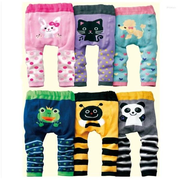 Pantalons Hooyi bébé fille pantalons garçons vêtements couvre-couche culottes nés caleçons Leggings pantalons longs collants animaux