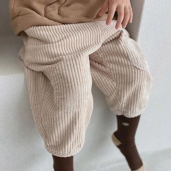 Pantalons pour bébés, vêtements d'hiver, 6M-3T, pantalons amples en velours côtelé pour garçons et filles, longs Harlan Born