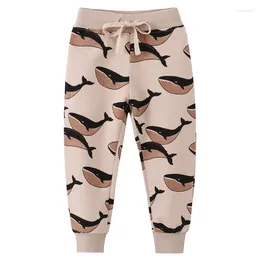 Pantalons de saut de mètres pour enfants, imprimés d'animaux, pantalons de survêtement pour garçons et filles, automne et printemps, pantalons de bébé baleine, pantalons de Sport pour enfants, pantalons perdants