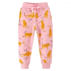 Pantalons de saut de mètres, pantalons de survêtement de printemps et d'automne, Design d'animaux mignons, pantalons pour filles, vêtements pour enfants