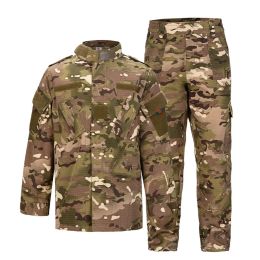 Pantalon pour enfants militaire uniforme combat tactique bdU costume garçons enfants multicam camouflage extérieur de chasse à la chasse aux chemises