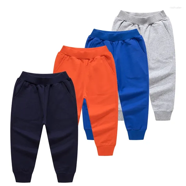 Pantalones Venta de Corea pantalones de algodón para niños de 2 a 10 años sólidos niñas deporte Casual jogging Enfant Garcon niños
