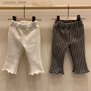 Pantalon Version coréenne de bébé vêtements pour enfants hiver plus pantalon en velours pour les filles mignonnes dames tout-correspondant pantalon évasé l46