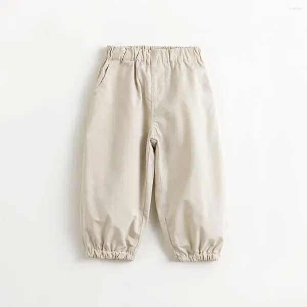Pantalon MARCJANIE garçons filles décontracté polyvalent cordon pantalon pantalons de survêtement enfants coton pour le printemps 240200