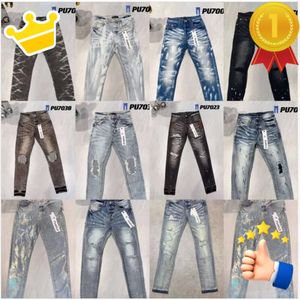 Pantalones para hombre Jeans morados Jeans de mezclilla Diseñador Jean Hombres Pantalones negros Calidad de gama alta Diseño recto Retro Streetwear Pantalones de chándal casuales Diseñadores Joggers Pant 24