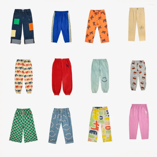 Pantalones madre niños ropa para niños niñas 2024 Primavera Verano estampado ocio deportes niños pantalones pitillo con entrepierna grande