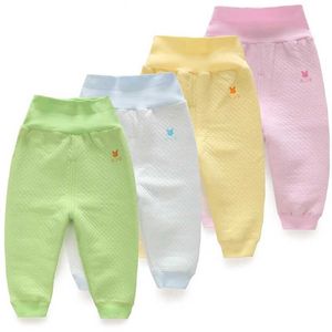 Broek nieuwe broek baby dikke broek Casual Kinderen dragen beschermende buik Busha broek lente en herfst warmtemodel babyjongens en meisjes katoenen broek D240517