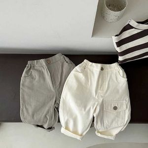 Broek nieuwe lente kinderbroeken Koreaanse mode jongens broek Casual goederen broek losse stijl baby dunne broek D240517