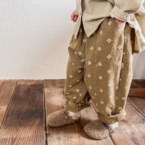 Pantalons shorts 2879c Pantalons pour enfants 2022 Automne Upon Lavage Cotton Girls Harem Pantal