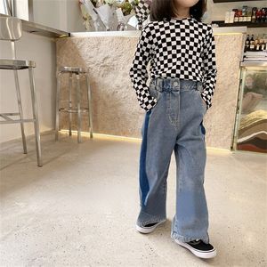 Pantalons Printemps et Automne Mode pour enfants Jeans larges à jambes larges All match Boutique Vêtements 221207