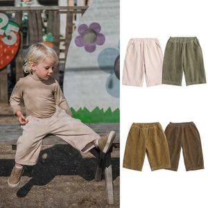 Pantalon printemps et automne pantalon pour enfants couleur solide garçons et filles pantalon préscolaire pantalon décontracté de bébé