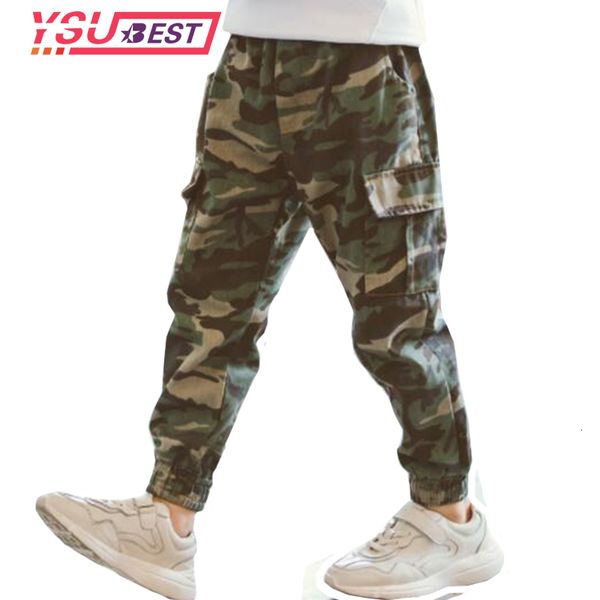 Pantalons Printemps Automne Garçons Pantalons Enfants Vêtements Camouflage Coton Pleine Longueur Enfants Militaire 230617