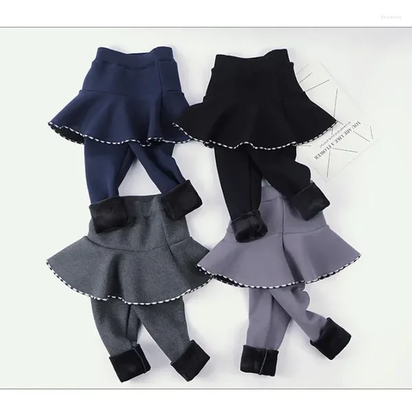 Pantalones primavera otoño culottes niños versión coreana algodón niños polainas niña volante niño falda pantalones bebé